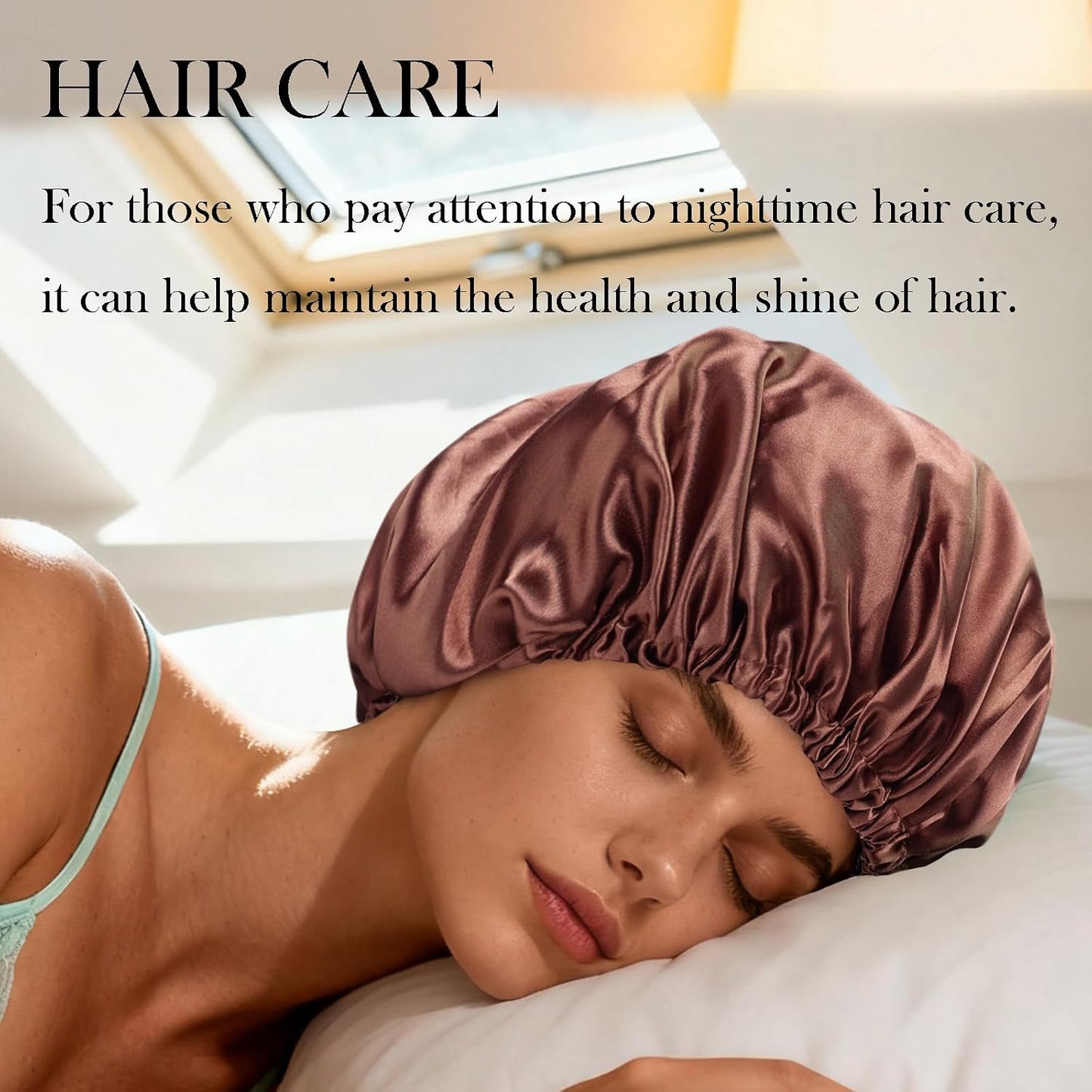 Satin Bonnet Double Layer Silk Bonnet for Sleeping Women for Natural Curly