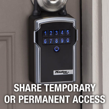 Master Lock Wall Mount Digital Key Lock Box, Bluetooth, iOS Android 5441EC