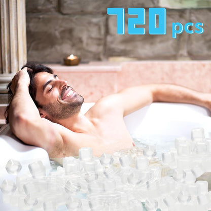 360 Pack Reusable Ice Cubes Refreezable Ice Cubes Without Diluting Reusable Ice Cubes for Drinks Large Pack Ice Cube Frozen BPA Free for Party Bars Ice Bath Camping