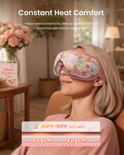 RENPHO Eyeris 1 Eye Massager with Heat, FSA Eligible HSA, Heated Eye Mask for Head Tension, Eye Strain & Screen Fatigue, Birthday Gifts for Men and Women