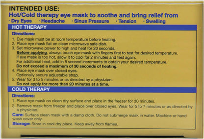 Oasis Rest & Relief Reusable Hot Cold Therapy Eye Mask