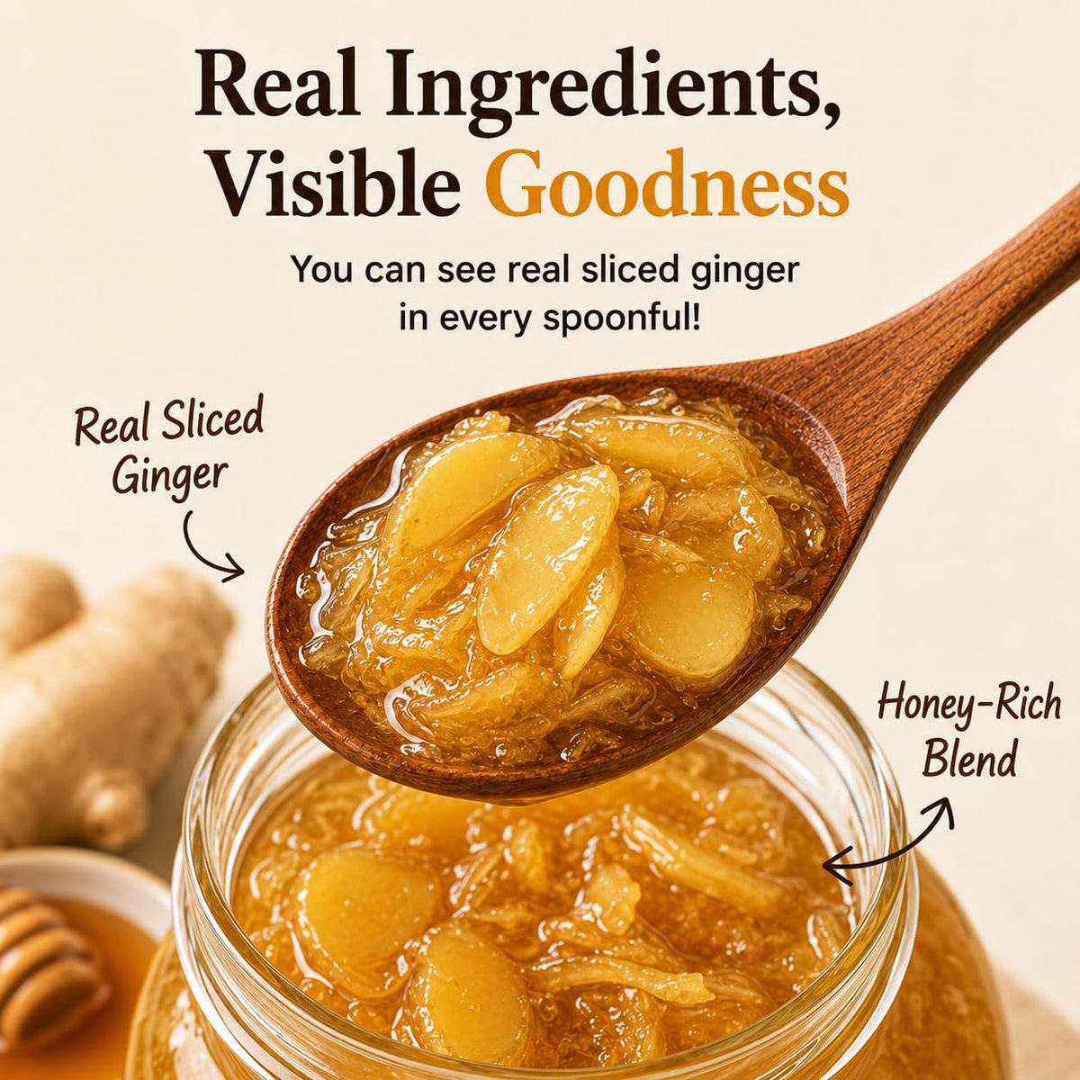 Unha's Korean Honey Ginger Tea, Sliced Ginger, 35.27 oz