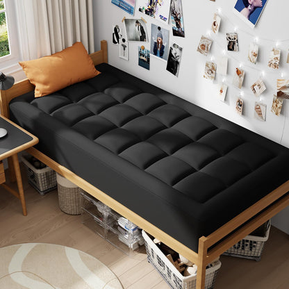 ELEMUSE Twin XL Dorm Dual Layer 3 Inch Memory Foam Mattress Topper for College, Dorm Room Essentials, 2 Inch Cooling Gel Foam and 1 Inch Soft Pillow Top Bed Pad,Back to School Comfortable Support