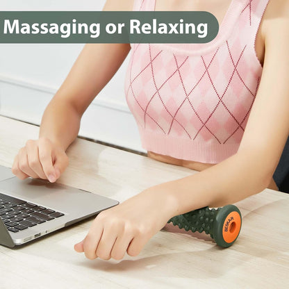 BESKAR Foot Massage Roller for Plantar Fasciitis Relief, Portable Reflexology Tool Pressure Point Massage Rollers, Deep Tissue Massages for Relieving Feet Arch Heel Pain, Myofascial Pain Syndrome