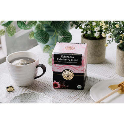 Buddha Teas Organic Echinacea Elderberry Blend - Herbal Tea, Caffeine Free