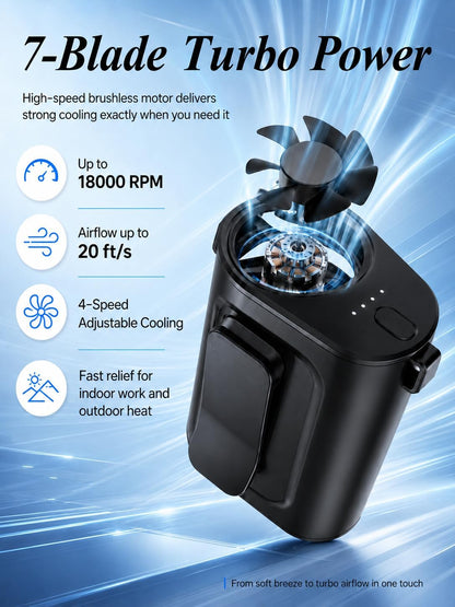 Waist Fan Portable Ultra Lightweight Design