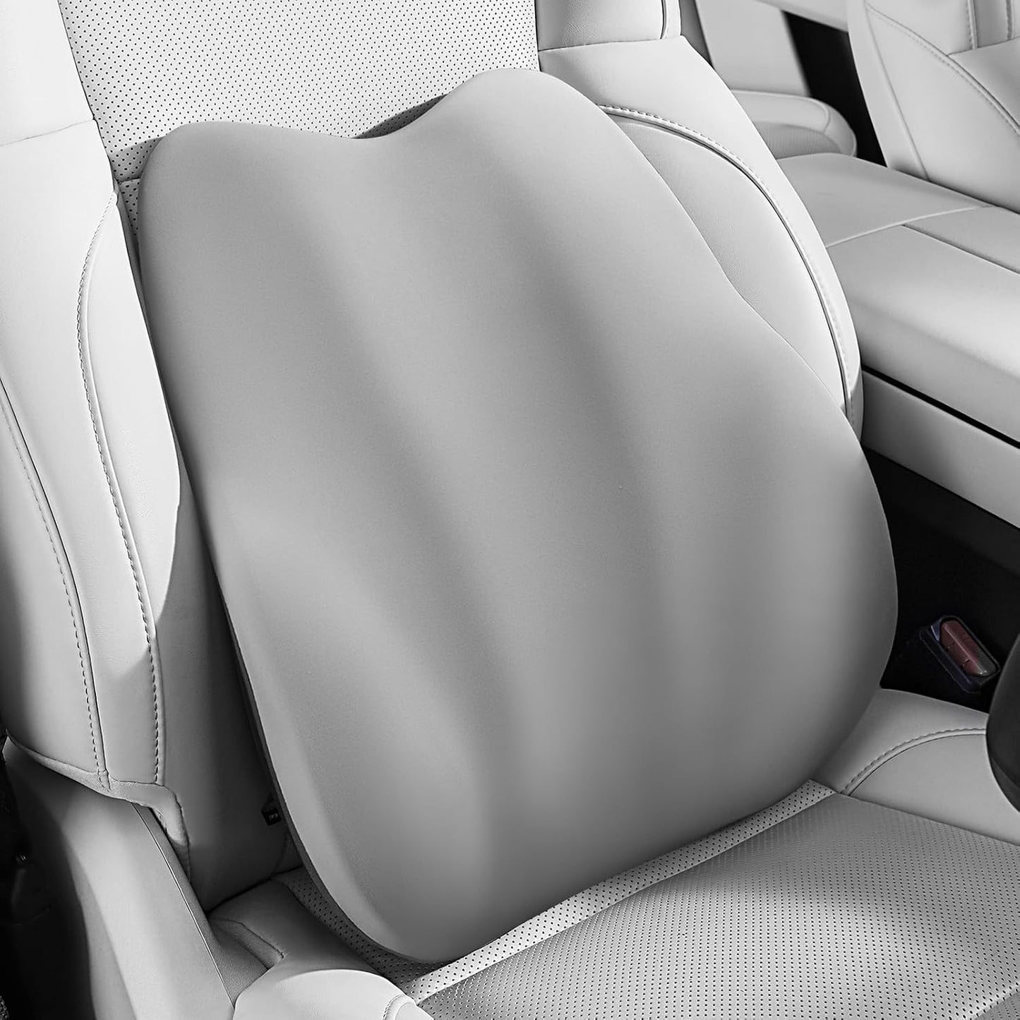 BEBAS Lumbar Support Pillow for Car, Memory Foam Back Cushion for Driving, Ergonomic Lumbar Pillow for Pain Relief, Comfort Lower Back Support for Office Chairs, Car Seat, Wheelchair -Black