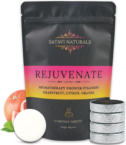 Lavender Shower Steamers (15-Pack) - Aromatherapy Valentine’s Day Gifts - Natural Essential Oil Spa Tablets for Relaxation & Stress Relief