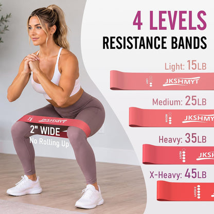JKSHMYT Pilates Ring Kit for Women, Pilates Equipment – 14.5" Home Magic Circle Workout with Pilates Ball,Resistance Bands,Better me Pilates Essentials Starter Set for Beginners Toning Shape Full Body