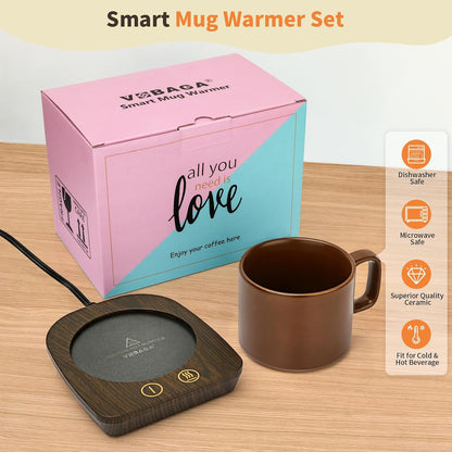 VOBAGA Mug Warmer& Coffee Mug Warmer for Office Desk