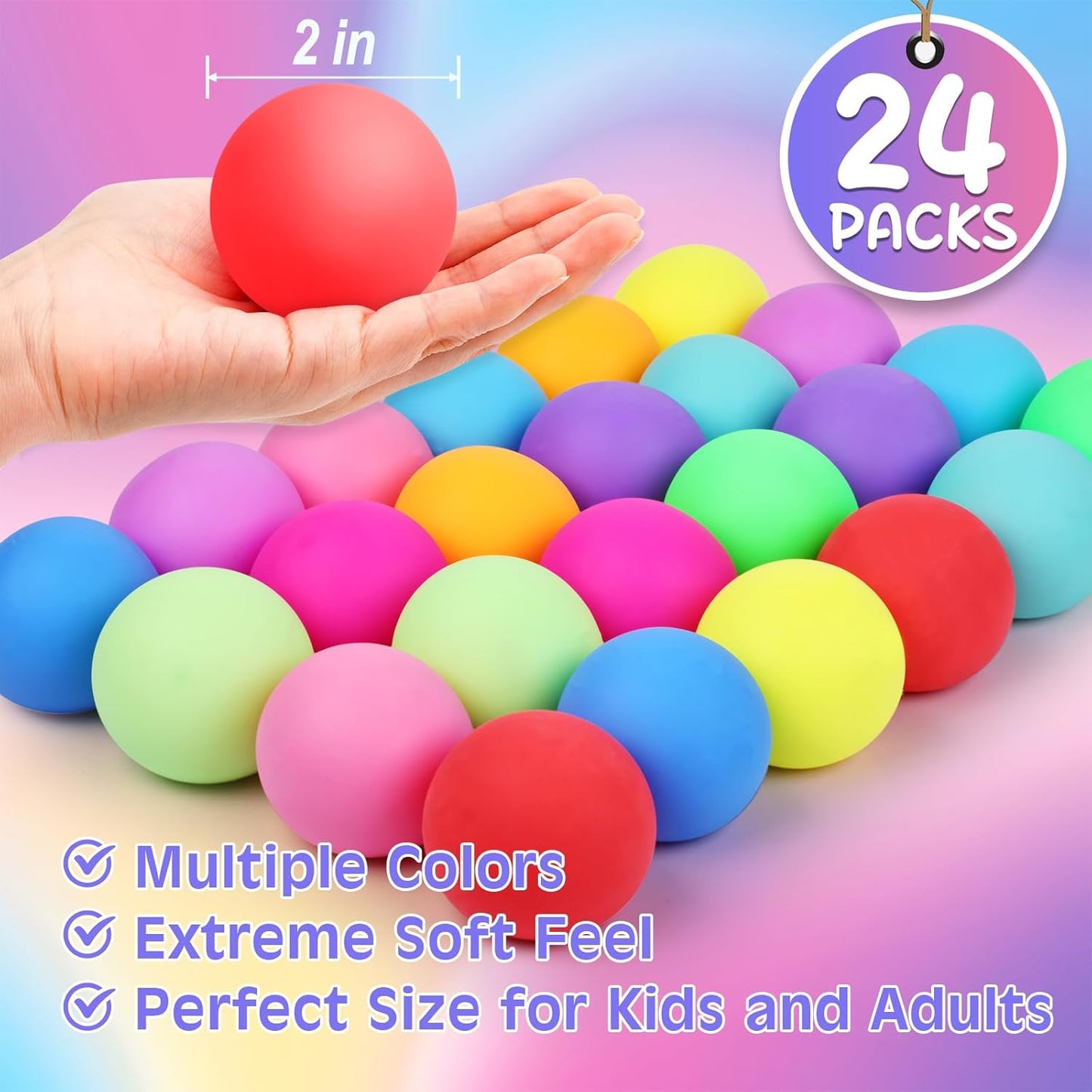 12 Pack Slow Rising Stress Ball,Stress Balls for Kids Adults,Stretchy Fidget Toys for Stress Relief,Hand Therapy Sensory Squishy Ball, Squishy Toys for Kids, Classroom Prize Box Party Favors