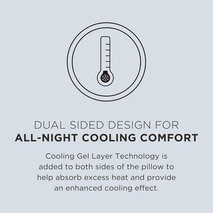 Tempur-Pedic TEMPUR-Cloud Dual Cooling Pillow, Queen, White