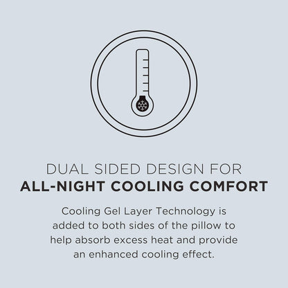 Tempur-Pedic TEMPUR-Cloud Dual Cooling Pillow, Queen, White