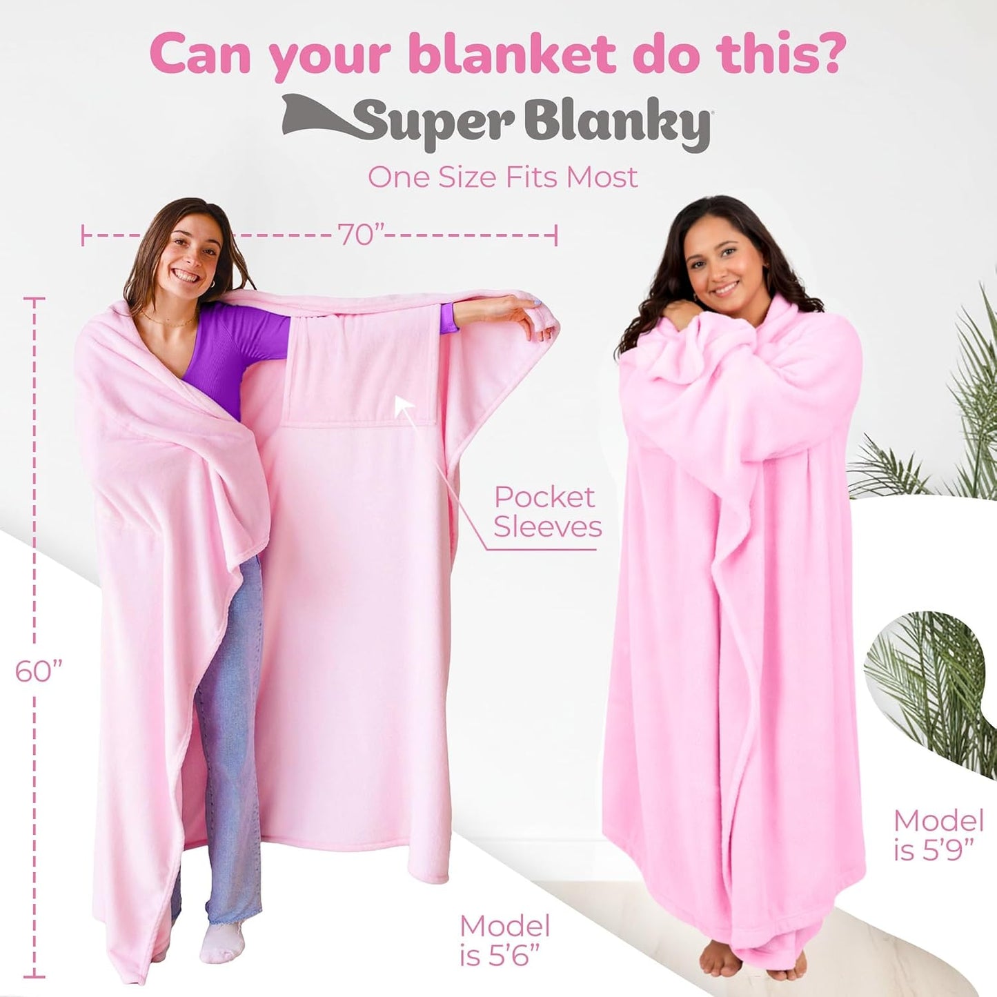 Super Blanky Wearable Blankets for Women & Men, Graduation Day Gift for Her, Cozy Gifts for Women, Wife Birthday Gifts Ideas