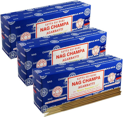 TRUMIRI Incense Stick Holder Bundle with Satya Sai Baba Nagchampa 250g Bulk Incense Sticks Nag Champa Agarbatti - Pack of 1 (Approx 250 Insence-Sticks)