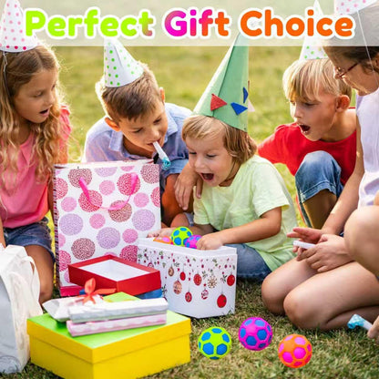 3PC Stress Balls for Adults and Kids,Squishy Squeeze Stress Fidget Balls with Replaceable Cover,Calming Fidgets for Adults,Ideal for Party Easter Basket Stuffers