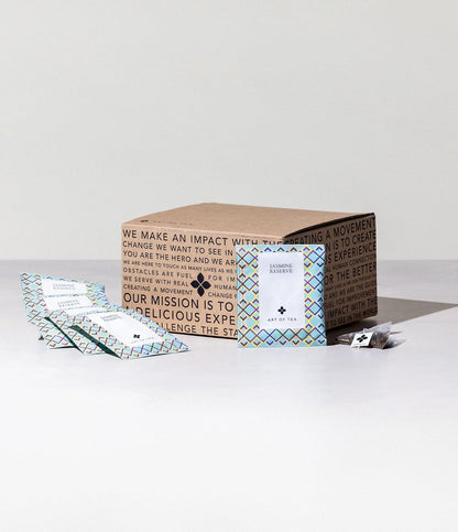 Art of Tea | Organic Jasmine Reserve (Jasmine Tea) | 50 Pyramid Tea Bag Sachets