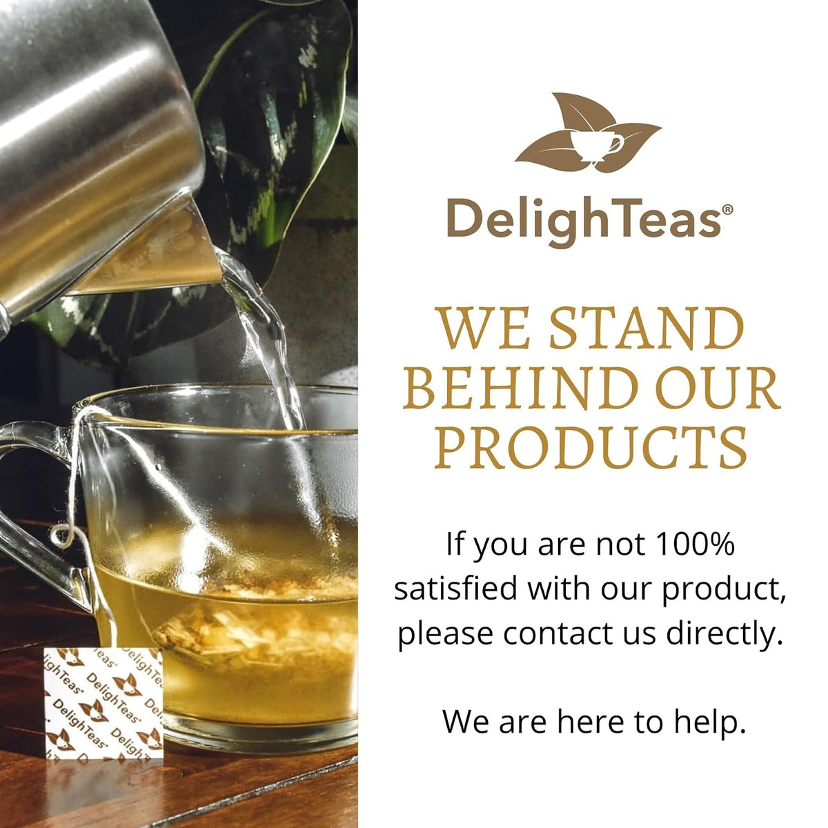 DelighTeas Ayurvedic Herbal Turmeric Tea Bags for Mobility Support | Eco-friendly Compostable Pyramid | Organic Turmeric, Ginger, Lemongrass & Licorice | Caffeine-Free, Kosher | 30 Tea Bags 4g Each