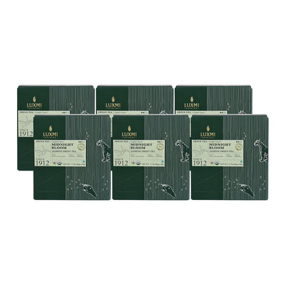 Luxmi Estates Midnight Bloom Organic Jasmine Tea (90 Tea Bags) Mildly Caffeinated Tea Bags For Relaxing, Calming, and Stress Relief, With Certified Organic Darjeeling Makaibari Green Tea