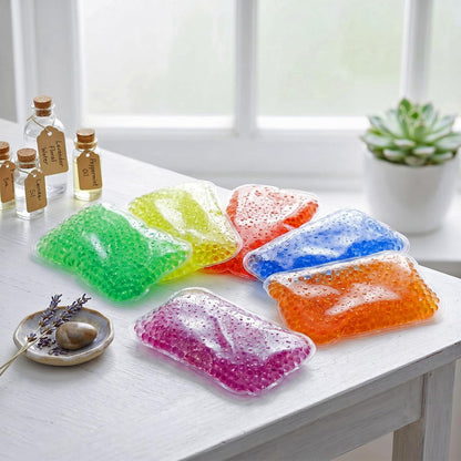 TrelaCo 24 Pcs Gel Bead Ice Pack 4 x 6 Inch Reusable Hot Cold Pack Soft Small Gel Cooling Pad Compress for Sports Swelling, Knee, Shoulder, Foot, Back, Ankle, Neck, Elbow Injuries Wrap Pain Relief