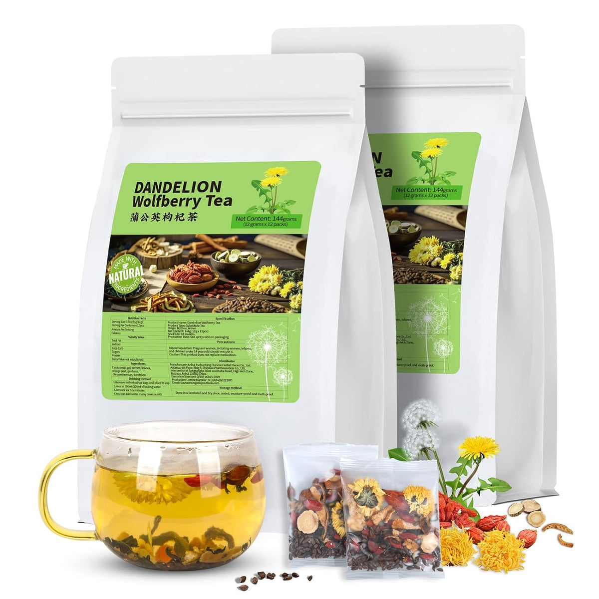 Loose Leaf Tea Sampler, 5 Natural Assorted Tea Gift Set For Tea Lovers