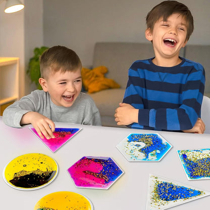 Onyoloy Sensory Soft Gel Liquid Toys - Hexagon Sensory Motion Fidget
