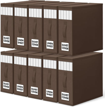 WOWBOX Bed Sheet Organizers and Storage,Closet Organizer Under Bed Storage