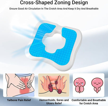 Bed Sore Cushion for buff & Wheelchair Cushion for Bedsores Prevention - Pain Relief for the Bedridden and Elderly- hemorrhoids treatment, Sciatica, Pressure Sores, Prostate Pillow, Coccyx, Post Natal