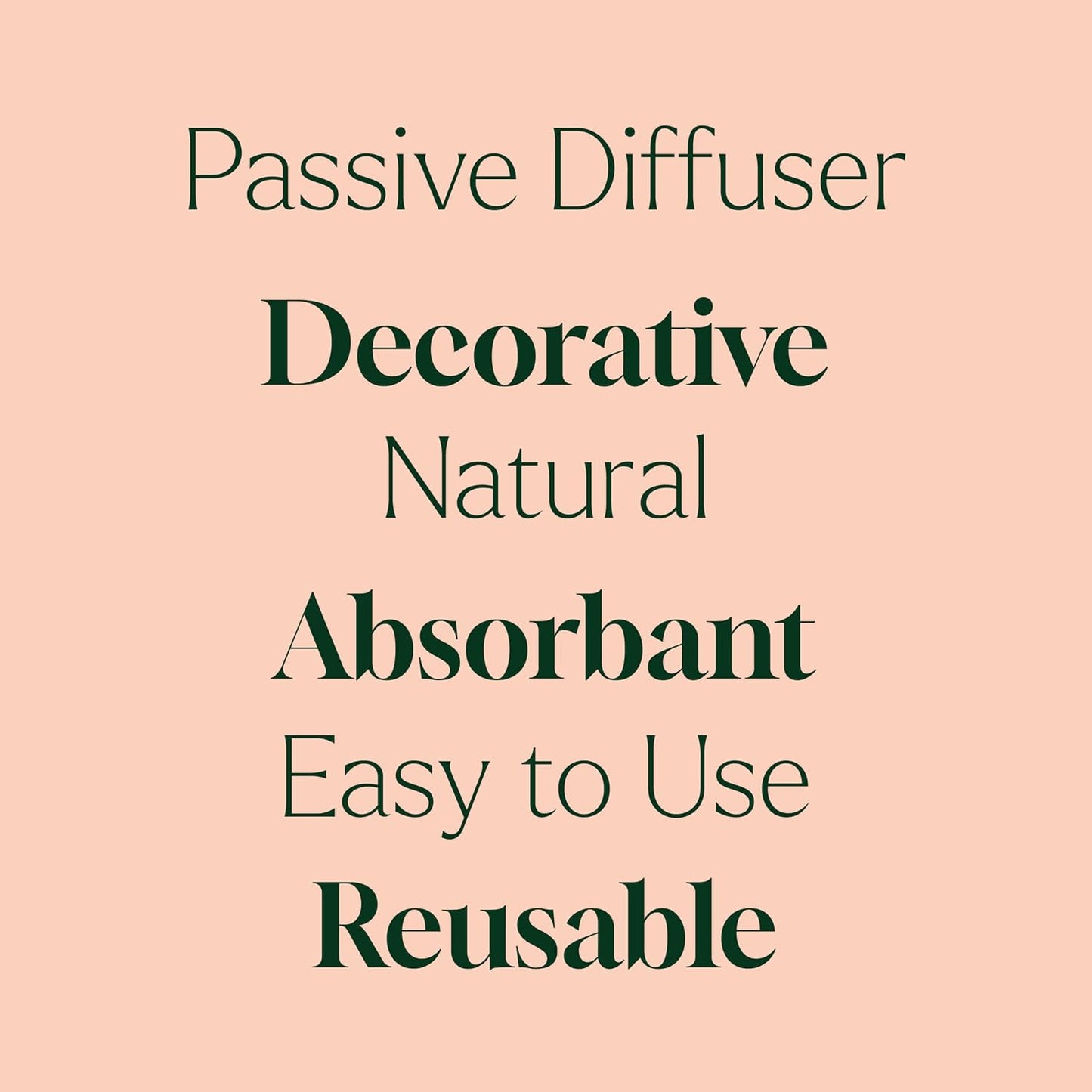 Plant Therapy Lava Rock Passive Diffuser for Essential Oils Great for Decorating at Home, Office or Car, and Gift-Giving