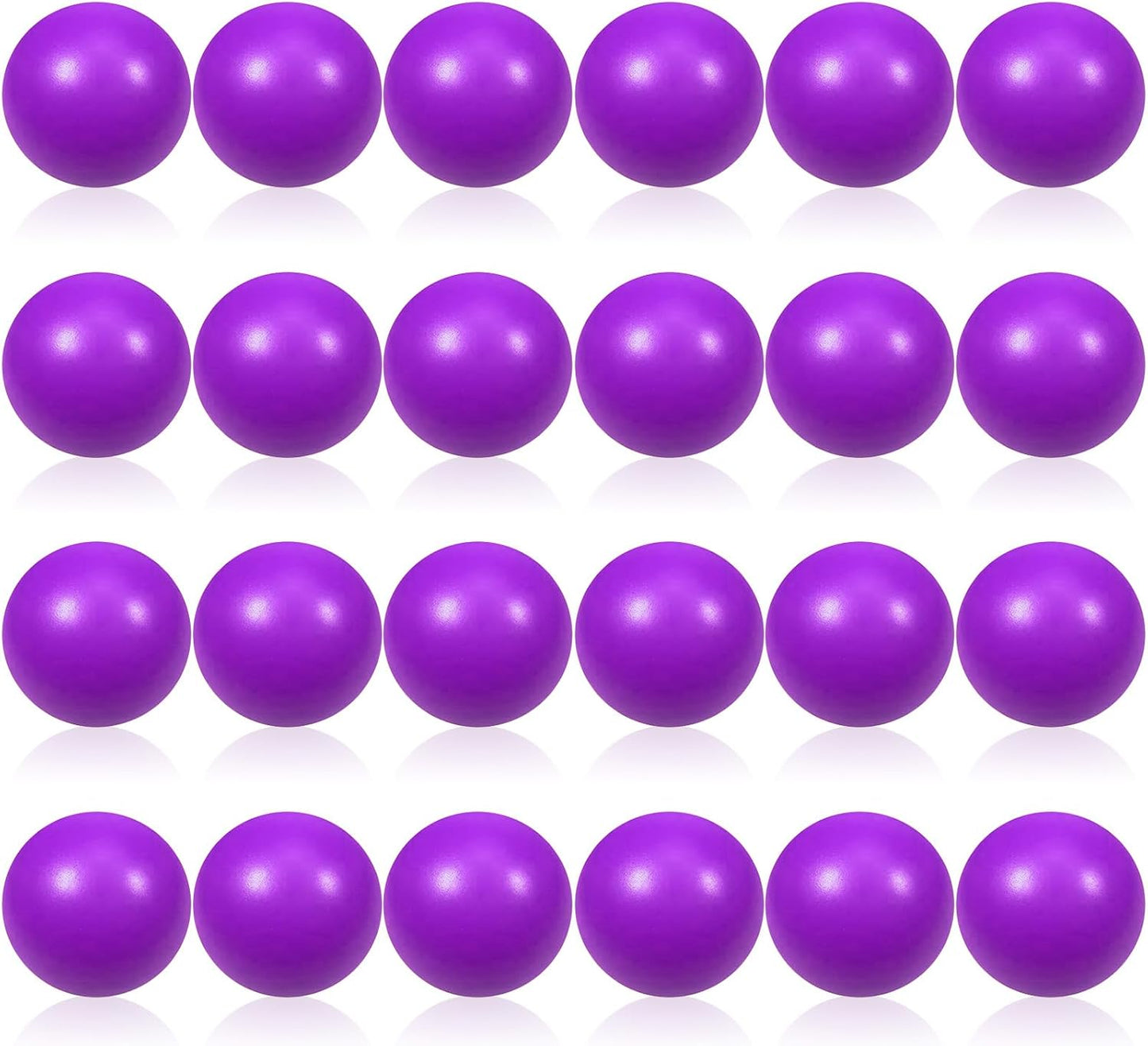 24 Pcs White Foam Stress Ball Squeeze Stress Relief Balls for Kids and Adults Hand Exercise Sensory Relief Toys for Anxiety ADHD Autism （White）