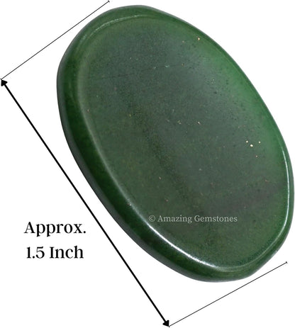 Amazing Gemstone Labradorite Thumb Worry Stone, Anxiety Stone, Healing Crystals - Piedra Crystal Fidget for Gift, Meditation, Calming, Relaxation, Stress Relief - Colors A