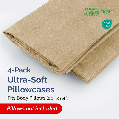 Standard Pillow Cases Set of 10 - Ultra Soft Hotel Quality Pillowcase Covers - Comfy, Cozy & Wrinkle Free - Shrink, Stain and Fade Resistant - Machine Washable Pillow Protectors - 10 Pcs Set - White - Colors B