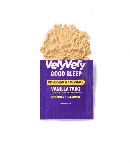 VeryVery Good Tea Sleep Mix, Vanilla Taro, Melatonin, 10 Packets