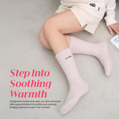 COOLMATE Fuzzy Socks for Women Gift Box – Cozy Soft Cloud Socks for Spa Home, Mother’s Day Gifts for Mom Grandma