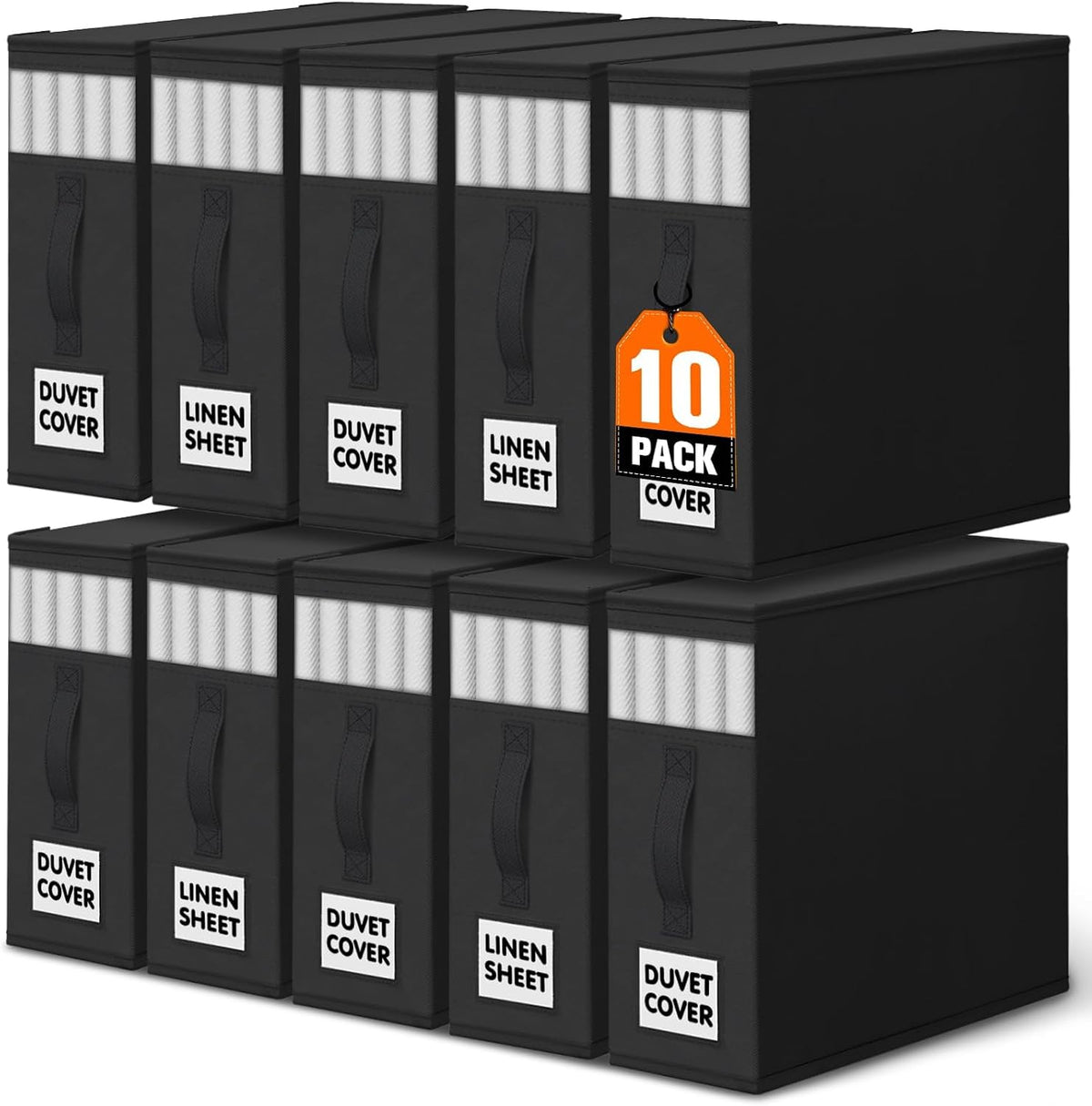 WOWBOX Bed Sheet Organizers and Storage,Closet Organizer Under Bed Storage