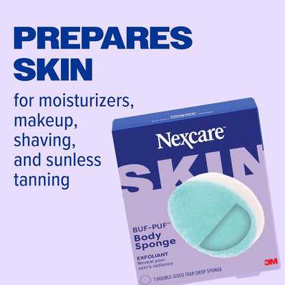 Nexcare BUF-PUF Body Sponge, Exfoliating, 1 Sponge
