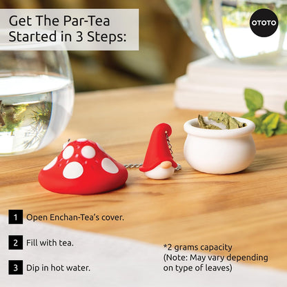 OTOTO Louie Cat Tea Infuser - Cats Loose Leaf Steeper & Diffuser, Tea Strainer Accessories, Cute Gifts for Cat Lovers, White Elephant Gifts, Cute Kitchen Accessories