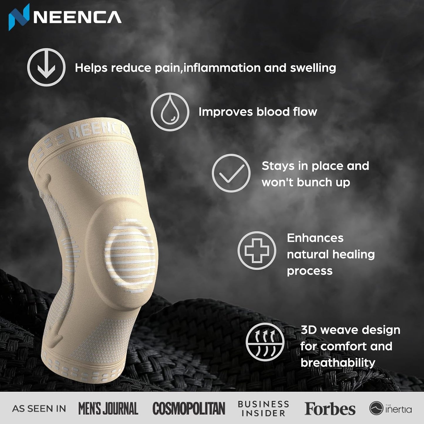 NEENCA Professional Knee Brace, Medical Knee Support for Women & Men Relief