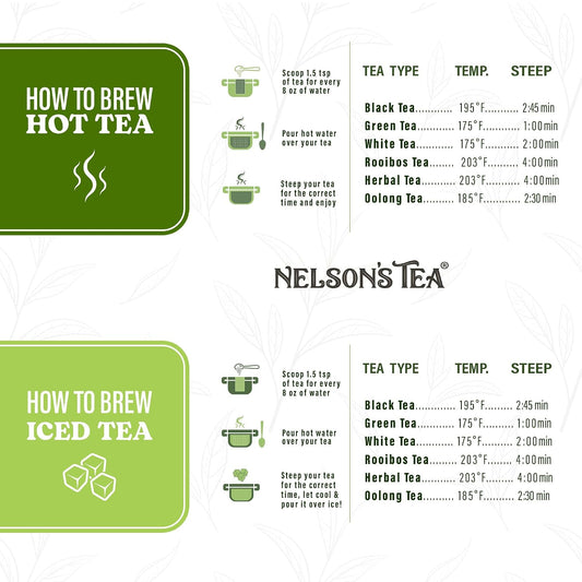 Nelson's Tea Chamomile Honey Vanilla Herbal Loose Leaf Tea, 1.1 oz