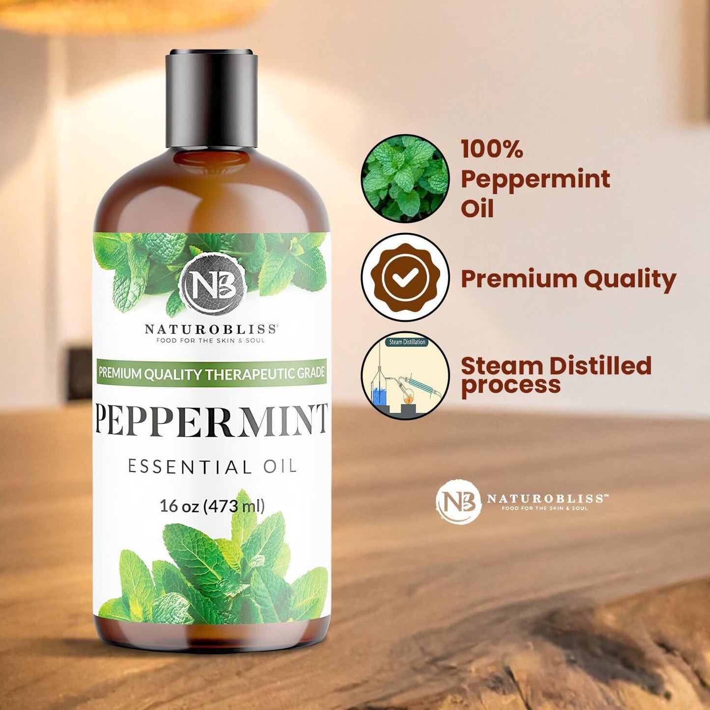 NaturoBliss Lavender Essential Oil with Glass Dropper - 100% Pure and Natural - Essential Oils for Diffuser, Aromatherapy, Soap and Candle Making, Lavender Essential Oil Pure, Lavender Oil, 4 Fl Oz
