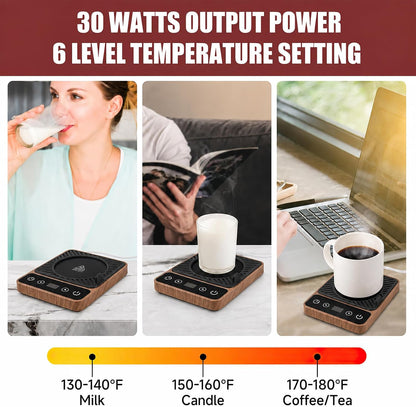 Mug Warmer - Electric Coffee Mug Warmer for Desk with Temperature Display