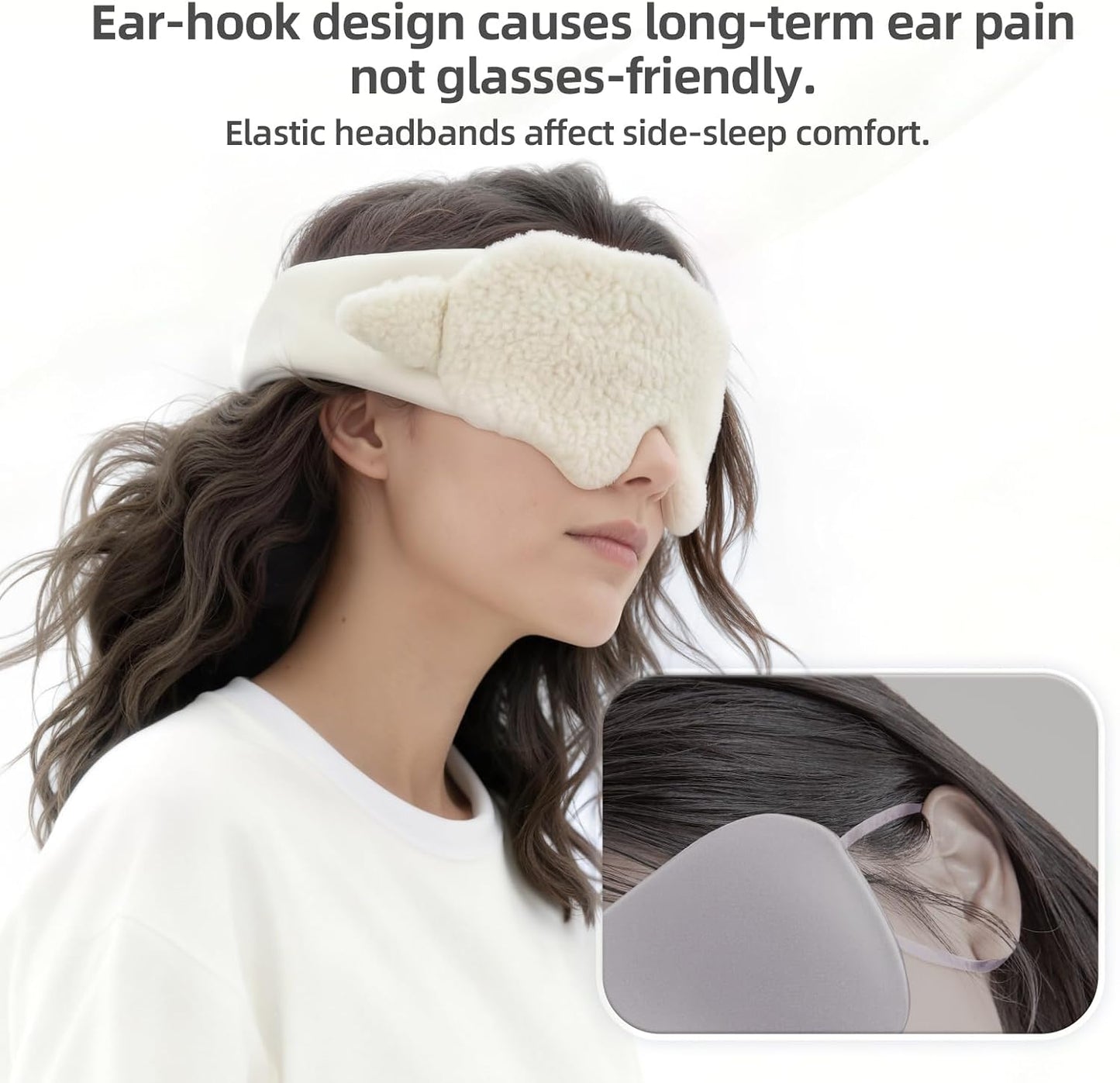 Sleep Mask 100% Mulberry Silk, Misty Blue