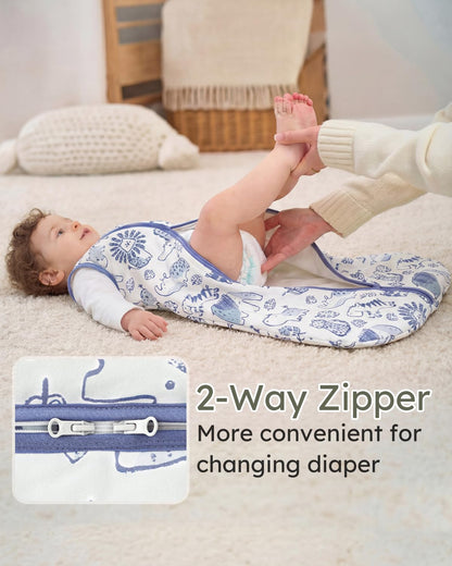Yoofoss Baby Sleep Sack Baby Wearable Blanket 100% Cotton 2-Way Zipper Toddler Sleeping Sack