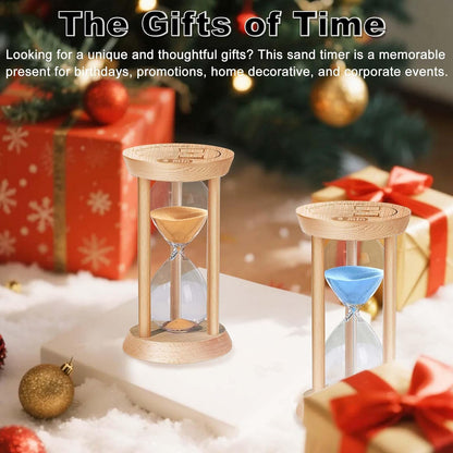 2 Minute Wooden Sand Timer,2 Min Hourglass, Small Sand Watch, Reloj De Arena, Hour Glass Sandglass for Home, Office, Decorative, Game, Classroom