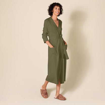 Amazon Essentials Women's Lightweight Waffle Full-Length Bath Robe (Available in Plus Size)