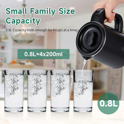0.8L Small Travel Electric Tea Coffee Kettle