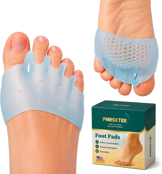 Pnrskter Gel Toe Separator - 6Pcs Toe Spacer for Bunion, Overlapping Toes
