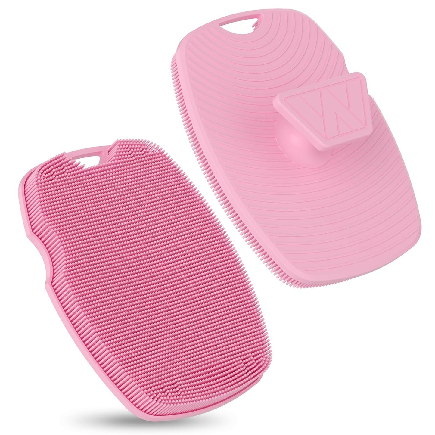 Canroom Silicone Body Scrubber - Zinc Infused-Highly Elastic Bristles Exfoliating Body Scrubber for Shower Body,Cellulite Reduction,Blood Circulation- Black