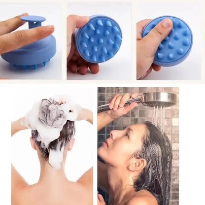 INVODA Scalp Massager Shampoo Brush Soft Silicone Bristles for Dandruff Removal & Hair Growth, Waterproof Wet/Dry Use, Men, Women & Pets
