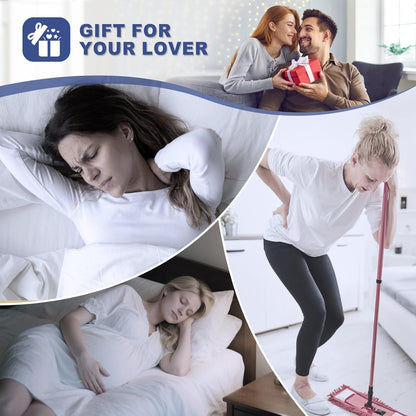 4PCS Orthopedic Bed Wedge Pillow Set for Sleeping, Post Surgery Foam Support Pillows for Back, Neck and Leg Pain Relief, Adjustable Triangle Pillow – Acid Reflux, GERD & Snoring Recovery, White Grey